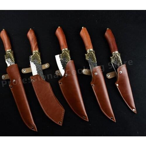 Hand-forged stainless steel deboning knife Multi-purpose knife Cooking knife Kitchen meat cleaver Slicing knife Cooking knife