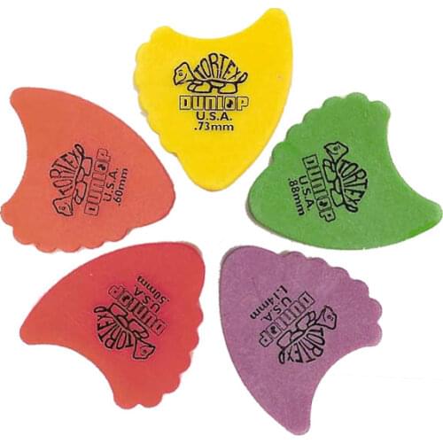 Dunlop Tortex Fins Guitar Pick Plectrum Mediator 0.5mm-1.14mm, 1/piece