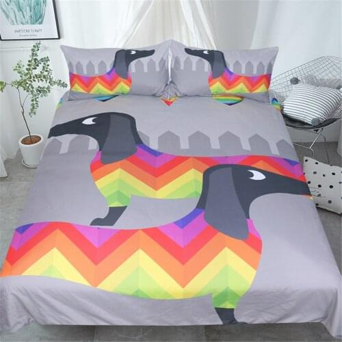 Bed Linen New Printed Dachshund Comforter Bedding Sets Ultra Soft,skin-friendly Bed Cover Cotton Home Textiles Bed Linen Sets