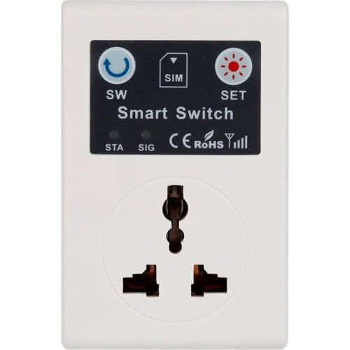 Professional 220V Phone RC Remote Wireless Control Smart Switch GSM Socket Power Plug for Home Household Appliance EU Plug