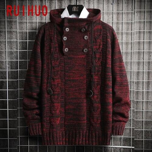 RUIHUO Men's Pullovers With A Hood