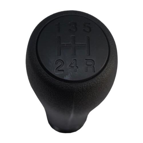 GEAR SHIFT KNOB FOR FIAT FIORINO PEUGEOT BIPPER CITROEN NEMO BLACK COLOR FOR 5 -SPEED OEM : 2403FS , 55344399- (2007-2017)