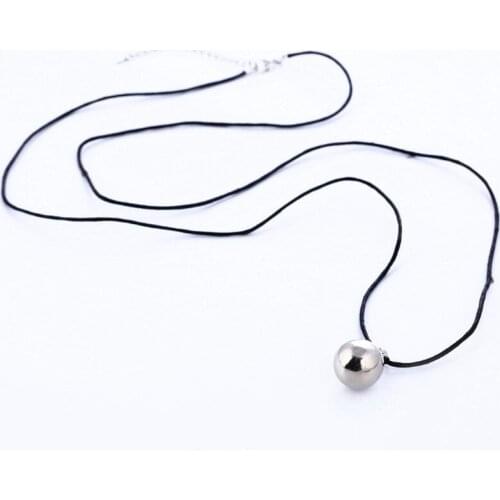 Silver Harmony Ball Necklace Brilliant Pregnancy Chime Bola Pendant Necklace Mom F3MF