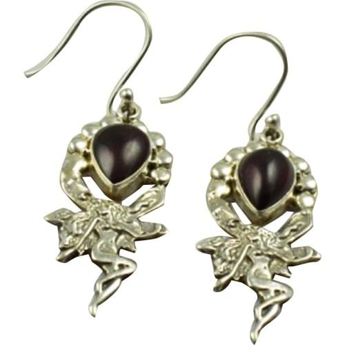 LoveGem Genuine Amethyst EARRINGS 925 Sterling Silver, 45.6mm, AE2279