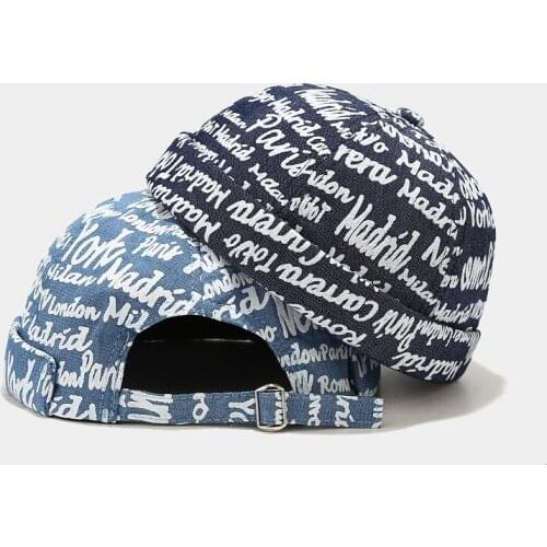 Retro Skullcap Fashion Men Docker Cap Sailor Cap Beanie Hats Men Women Warm Bucket Cap Brimless Hat Skullcap Bonnet Dad Caps