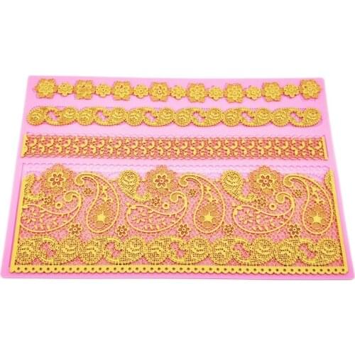 Spiral Pattern Silicone Mold Lace Mat Fondant Mould Cake Decorating Tool Chocolate, Gumpastes Mold, Sugarcraft Kitchenware K492