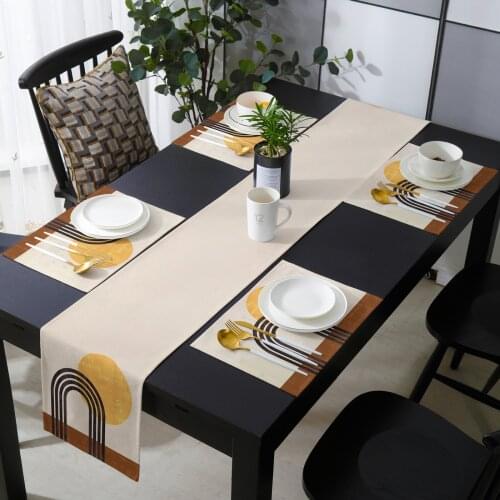 Abstract Art Table Runner Luxury Set Wedding Banquet Table Decoration Table Runner Coffee Table Tablecloth