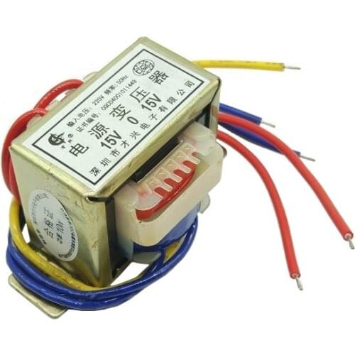 EI-10W type transformer 10W 220V to double 15V 15V*2 15V-0-15V 330mA 0.33A