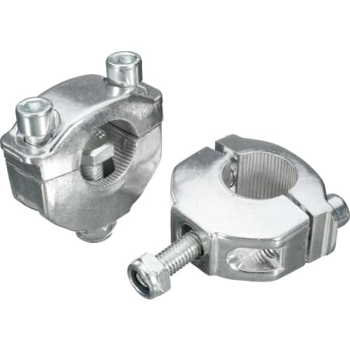 1 Pair Universal 7/8 inch 22mm Handlebar Bar Riser Mount Bracket Clamp Bolt 47cc 49cc For MiniMoto Dirt Bike