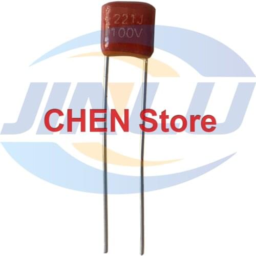10pcs CBB 5mm Metal film capacitor CAP 101 221 471 102 152 222 472 100V 100PF 220PF 470PF 2.2NF 1NF 1.5NF 4700PF 2200PF P5