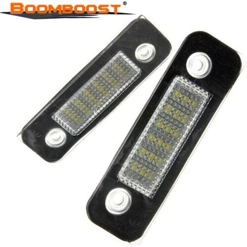12V SMD LED 12V For Ford Fusion for Mondeo MK2 for Fiesta MK5 White Number 2pcs License Plate Light Lamp