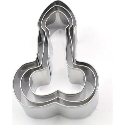 15Pcs/Lot(5 Sets) New Penis Cookie Cutter Stainless Steel Cut Biscuit Mold Vegetable Chopper Kitchen Accessories Cooking Tool