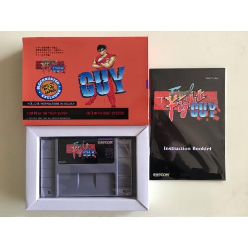 16Bit Games ** Final Fight Guy ( USA Version!! Box+Manual+Cartridge!! )