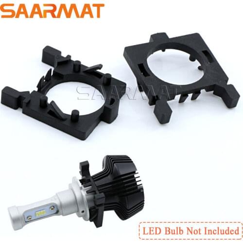 2Pcs LED Bulbs Adapter Base Holders for H7 Headlights Light Bulbs For Ford Focus Low Beam Car Model