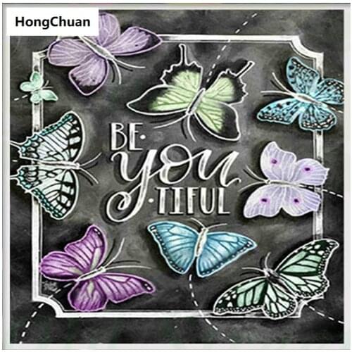 Diamond embroidery, butterfly blackboard 5D, diamond painting, cross stitch, 3D square, diamond mosaic, home decoration gifts