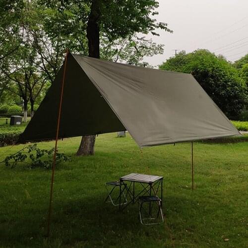 ASTA GEAR 3*3m 4*4m tarp outdoor camping Ultralight survival silver coating sun shelter shade awning waterproof beach tent