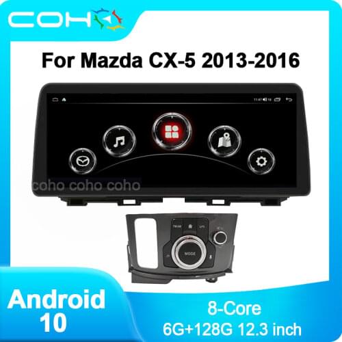 COHO For Mazda CX-5 2013-2016 Android 10 12.3 Inch 6+128 Car Stereo Car Radio Tesla Radio Player Car GPS Navigation Head Unit