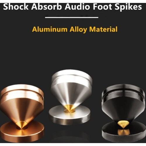 Speaker Foot Spikes Cone Floor Foot Nail For DAC CD Cabinet Power Amplifier Computer Subwoofer Tripod Aluminum Alloy Adapter