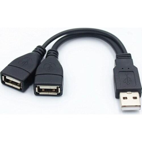 Double USB Extension A-Male To 2 A-Female Y Cable Power Adapter Converter USB2.0 Male to 2Dual USB Female Y Splitter Charger