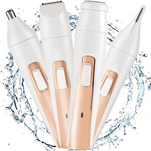 Electric Eyebrow Trimmer USB Rechargeable 4 In 1 Clipper Hair Remover Machine Women Shaver Lady Epilator Razor Face Makeup Tool