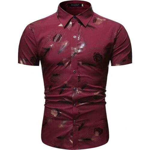Short sleeve shirt men hawaiian shirt mens summer shirt Casual printed shirt fashion beach shirt men shirts