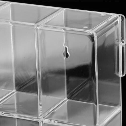 Wall Mounted Mini Figures Display Case Stand Holder Box Clear Dustproof