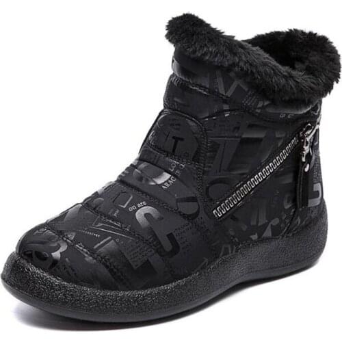 New Women Boots Waterproof Snow Boots Warm Plush Winter Boots Women Ankle Botas Mujer Female Winter Shoes Woman Plus Size 35-43