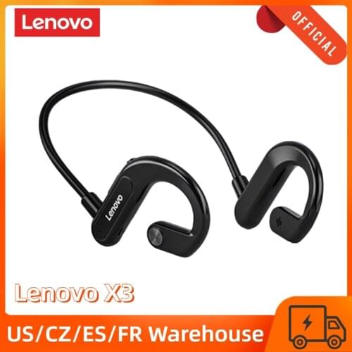 Original Lenovo X3 Wireless Earphone Bluetooth 5.0 Headphones Ear Waterproof Headset Air Conduction Binaural Earpiece with Mic