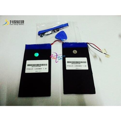 12000mAh 7.4V U30GT U30GT1 U30GT2 tablet battery plates 66MM * 3.7MM * Length 125MM *2