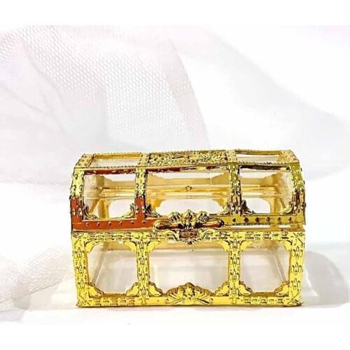 European Hollow Golden Storage Box Holiday Party Retro Treasure Storage Box Decoration Wedding Party Supplies Creative Gift Box