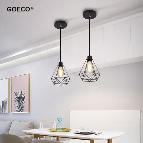 Industrial Iron Pendant light Industrial Vintage Cage Ceiling Hanging Lamp For Bedroom Bar Kitchen Retro Home Fixture Decor E27