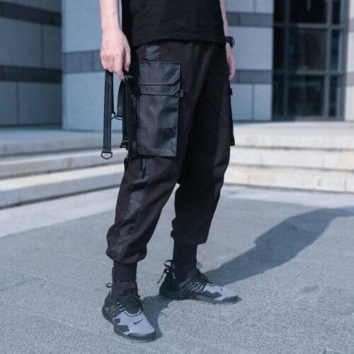 Silenstorm tactical cargo-pants joggers drawstring waist techwear ninjawear streetwear