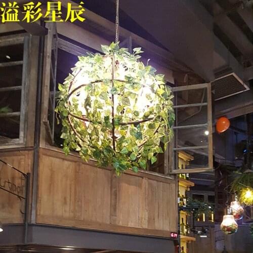 Modern personality plants pendant light Music Bar Pub plant Cafe balcony decorative lamp