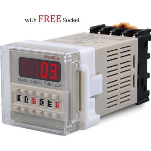 Industrial Timer Relay Digital Timer Switch AC DC Three Phase 12V 220V 380V Din Rail Mounting Relay for Factory Electric Cabinet
