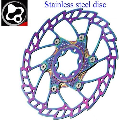 FOURIERS 140MM 160mm 180mm 203mm MTB Bike Brake Disc Rotors Stainless steel disc Ti-coating Bicycle Parts