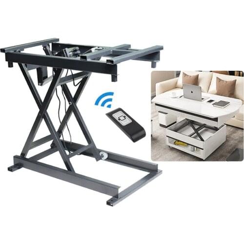 Smart Electric Coffee Table Lift Wire/Wireless Remote Control Coffee Table Lifter Multifunctional Folding Table Lifter