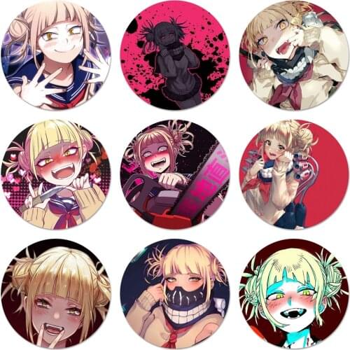 Anime Manga Girl ahegaoo Icons Pins Badge Decoration Brooches Metal Badges For Backpack Decoration 58mm