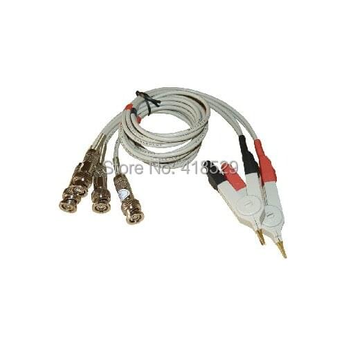 1 Set Kelvin Clip 4 Port Test Clip Kelvin test cable for LCR Meter