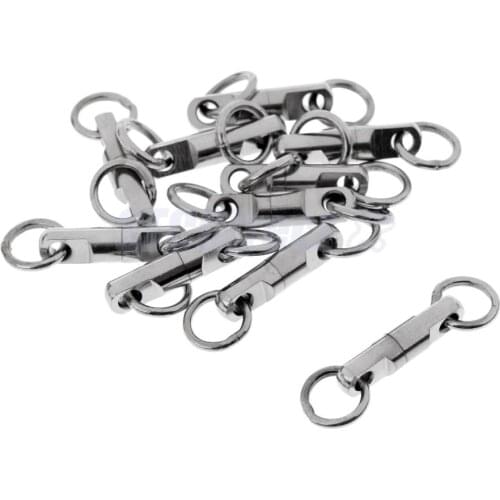 10pcs Fishing Ball Bearing Swivels Connector Flexible Heavy Duty Big Game Fishing Swivels Ring 3.5mm Fishing Accessories Pesca