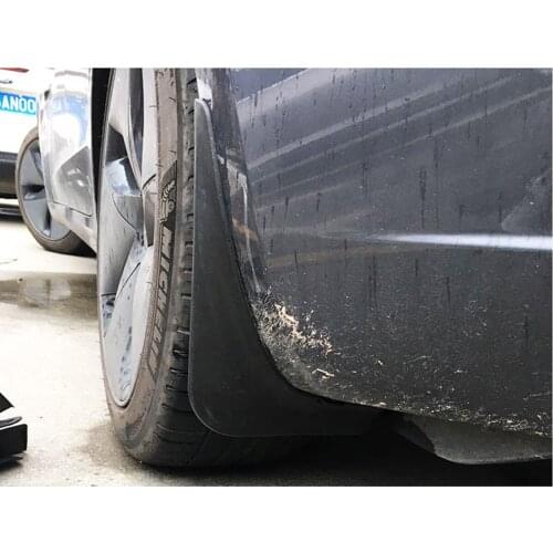 4Pcs/Set For Tesla Model 3 2016~2019 Car Mud Flaps Front Rear Mudguard Splash Guards Fender Mudflaps
