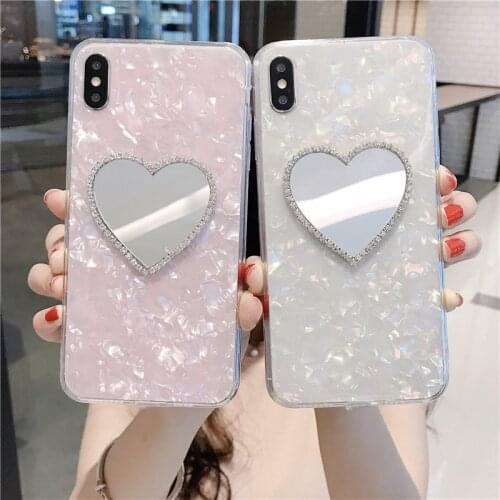 Luxury Diamond Glitter Protective Mirror Phone Case For Huawei Y9S X10 9A P Smart 2019 Y9 Y6 Y7 Mate 20 Honor 10 Lite Cover