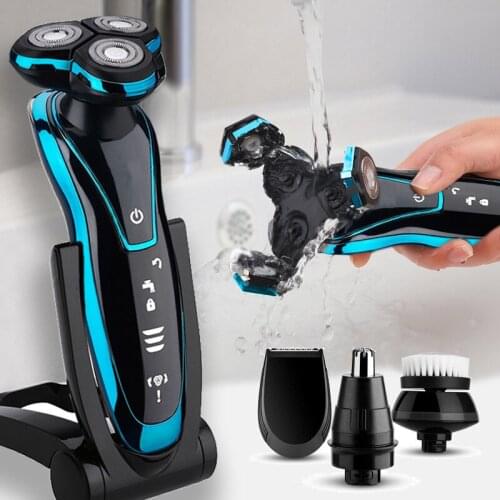 Electric Shaver Rechargeable Shaving Trimmer Fast Charger For Men Electric Shaver Wet-Dry Dual Use Men Waterproof Electric Razor