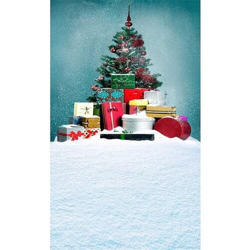 Christmas Photography Backgrounds White Snow Flowers Baby Xmas Tree Festival Background Wood Floor For Photo Studio