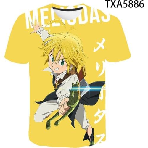 3D T Shirts The Seven Deadly Sins Nana Anime Casual Streetwear Boy Girl Kids Fashion Men Women Children Printed T-shirt Tops Tee