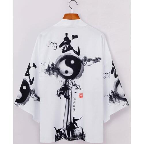 Yukata haori men Japanese kimono cardigan men samurai costume clothing kimono jacket mens kimono shirt yukata haori