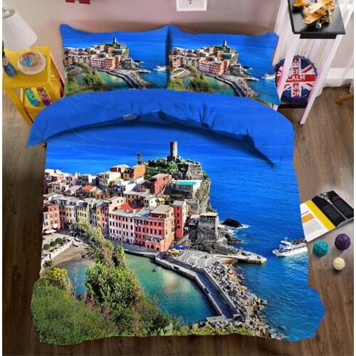 3D bedding sets Twin king Queen Polyester bedsheet Duvet duvet cover set Pillowcase bed cover Sea landscape decorate Bed Linen