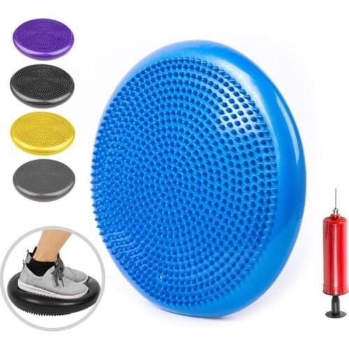 33x33cm Inflatable Yoga Massage Ball Durable Universal Sports Gym Fitness Yoga Wobble Stability Balance Disc Massage Cushion Mat
