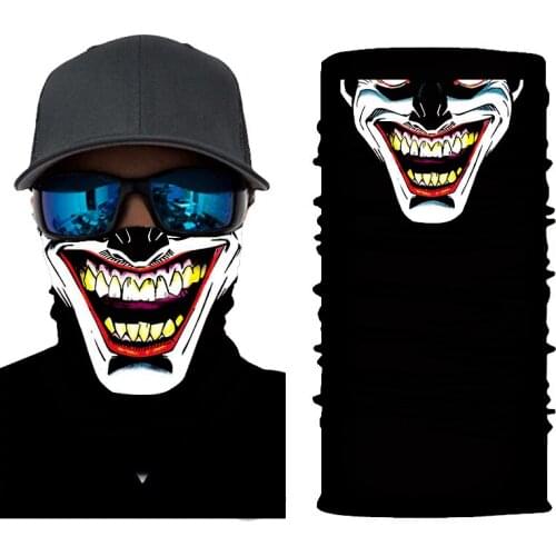 2020 Latest Fashional Skull Polyester Microfiber Magic Tube Headwears Skeleton Multi Purpose Seamless Bandanas Headband