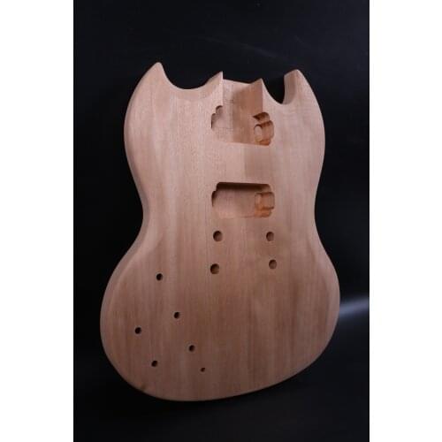 New electric guitar Body mahogany Unfinished 25.5 inch Left hand body Guitar parts Set In #SG T