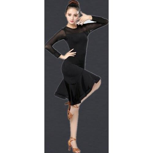 Adult Latin Dance Dress Woman 2021 New Costume Samba Latin Ballroom Costume Tango Dance Dresses Salsa Dance Clothes For Women